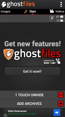 GhostFiles android App screenshot 0